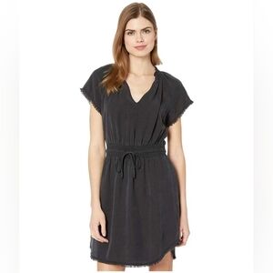 Bella Dahl Charcoal Smocked Dress Size S